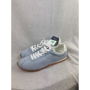 Universal Thread Womens Blue Suede Lace Up Casual Sneakers Light Blue Gum 8.5